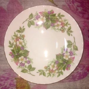 Rosina Fine Bone China “Wild Flowers” Made in England Coffee-Saucer Plate, Retro